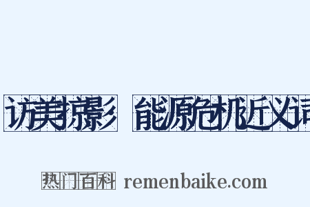 访美掠影·能源危机近义词是什么意思的图片